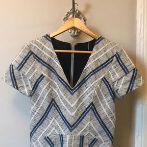 Rebecca Minkoff Gray Blue Geometric Mini